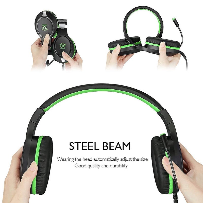 Masacegon Gaming Headset for PC,Gaming Headphone Compatible with Xboxone,PS4,Nintendo Switch,3.5mm Over-Ear Headphones with Noise Canceling Feature - Image 5